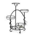 Achla Designs Achla FC-05 15"W x 18" H Cascading Plant Stand in Graphite Powder Coated FC-05